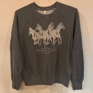 Mumford & Sons Dark Gray Crewneck Sweater Men's M
